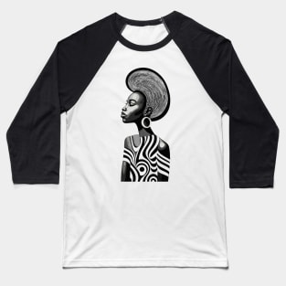 African Woman Baseball T-Shirt